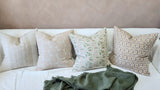 Artisan Block Printed Pure French Linen Cushion - Wildflower Abound