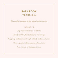 Fox & Fallow Mini Baby Book - Sage