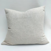 Fontainebleau Cotton Velvet & French Linen Two Sided Cushion - Toffee