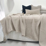 Amiens Jute Linen Throw Bedcover