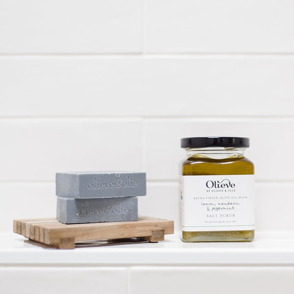 Olieve & Olie Salt Scrub Jar