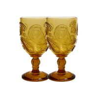 Wandering Folk Goblet - Amber (Set of 2)
