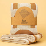 Kiin. Organic Cotton Knitted Rainbow Blanket