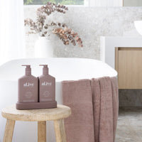 al.ive body Wash & Lotion Duo + Tray - Raspberry Blossom + Juniper