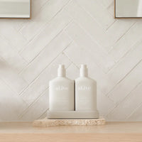 al.ive body Wash & Lotion Duo + Tray - Sea Cotton + Coconut